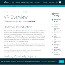 VR Overview