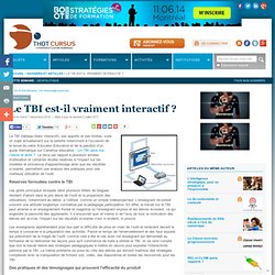 Le TBI est-il vraiment interactif ?