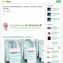 Qu’y a-t-il vraiment dans les « vaccins » ? par le Dr. Thierry Schmitz » BeesBuzz Social Networking Community