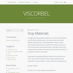 Vray Materials Tutorial - VISCORBEL