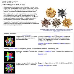 VRML Models of Modular Origami