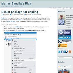 Marius Bancila's Blog
