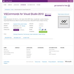 VSCommands for Visual Studio 2010 extension