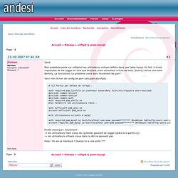 ANDESI / vsftpd & pam-mysql