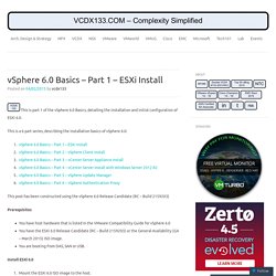 vSphere 6.0 Basics – Part 1 – ESXi Install