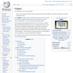 Vulgate - Wikipedia