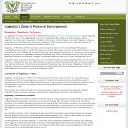 Vygotsky's Zone of Proximal Development