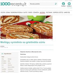 Moliūgų vyniotinis su grietinėlės sūriu - 1000receptu.lt