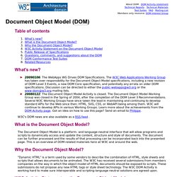 W3C Document Object Model