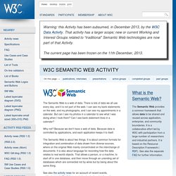 C Semantic Web Activity Homepage