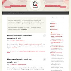 Portail autour de la qualité web