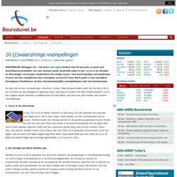 10 (z)waanzinnige voorspellingen - Beursduivel.nl