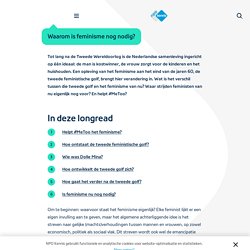 Waarom is feminisme nog nodig?