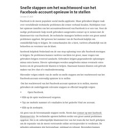 Snelle stappen om het wachtwoord van het Facebook-account opnieuw in te stellen – Telegraph