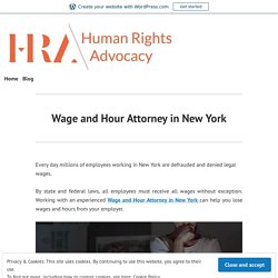 Wage and Hour Attorney in New York