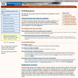 WAI Resources