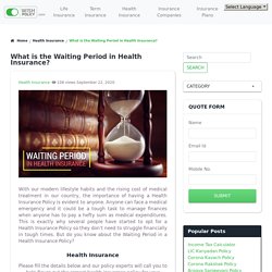 What is the Waiting Period in Health Insurance? - WishPolicy