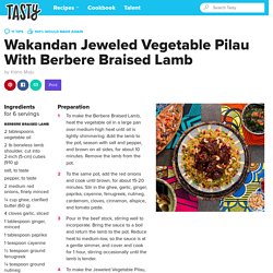 Wakandan Jeweled Vegetable Pilau With Berbere Braised Lamb Recipe by Tasty