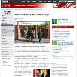 Recession worry for charity shops