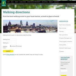Get walking directions from any UK point