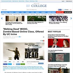 'Walking Dead' MOOC, Zombie-Based Online Class, Offered By UC Irvine