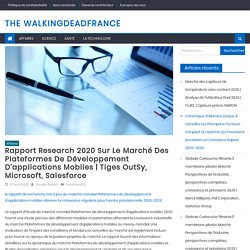 Rapport Research 2020 sur le marché des plateformes de développement d'applications mobiles