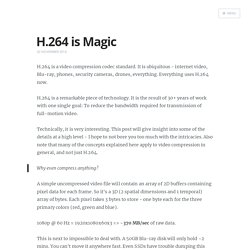 H.264 is magic: a technical walkthrough of a remarkable technology.