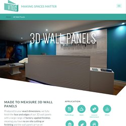 3D Textured wall panels