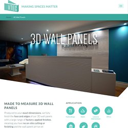 3D Textured wall panels