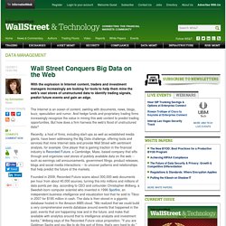 Wall Street Conquers Big Data on the Web