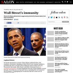 Wall Street’s immunity