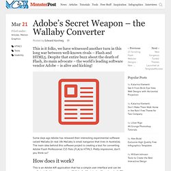 Adobe’s Secret Weapon – the Wallaby Converter