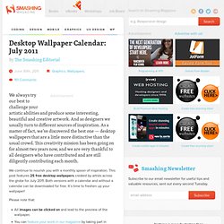 Desktop Wallpaper Calendar: July 2011 - Smashing Magazine