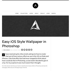 Easy iOS Style Wallpaper in Photoshop