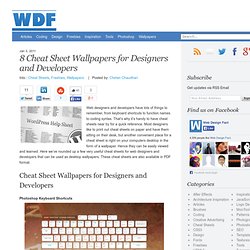 8 Cheat Sheet Wallpapers for Designers and Developers