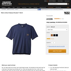 Walls Men's Short Sleeve Pocket T-Shirt