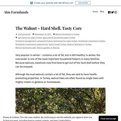 The Walnut – Hard Shell, Tasty Core – Aim Farmlands