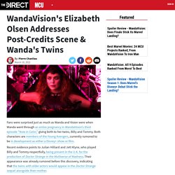 WandaVision's Elizabeth Olsen Addresses Post-Credits Scene & Wanda's Twins