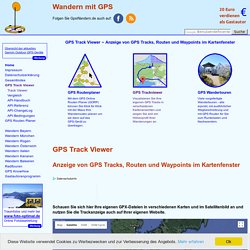 Wandern mit GPS: GPS Track Viewer