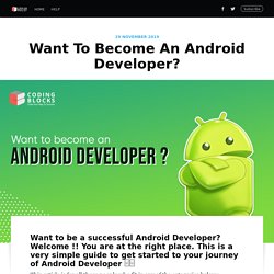 Want To Become An Android Developer?