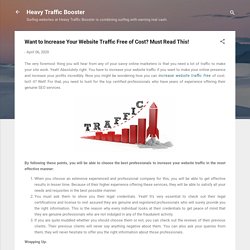 Increase Your Website Traffic Free of Cost Guaranteed