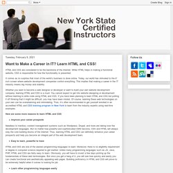 Want to Make a Career in IT? Learn HTML and CSS!