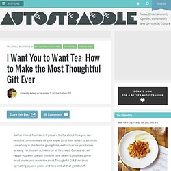 I Want You to Want Tea: How to Make the Most Thoughtful Gift Ever