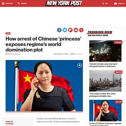 Meng Wanzhou's arrest exposes China's world domination plot