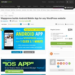 wordpress mobile app builder: Get app with 50% discount before 30 Nov 2021