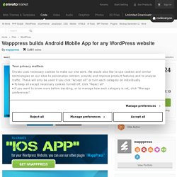 wordpress mobile app builder: Get app with 50% discount before 30 Nov 2021