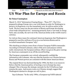 US War Plan for Europe and Russia