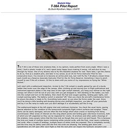 Northrop T-38 Talon Pilot Report / Flight Report