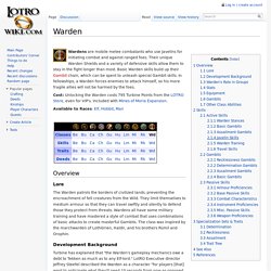 Warden - Lotro-Wiki.com