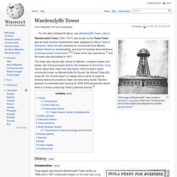 Wardenclyffe Tower - Wikipédia, l'encyclopédie libre